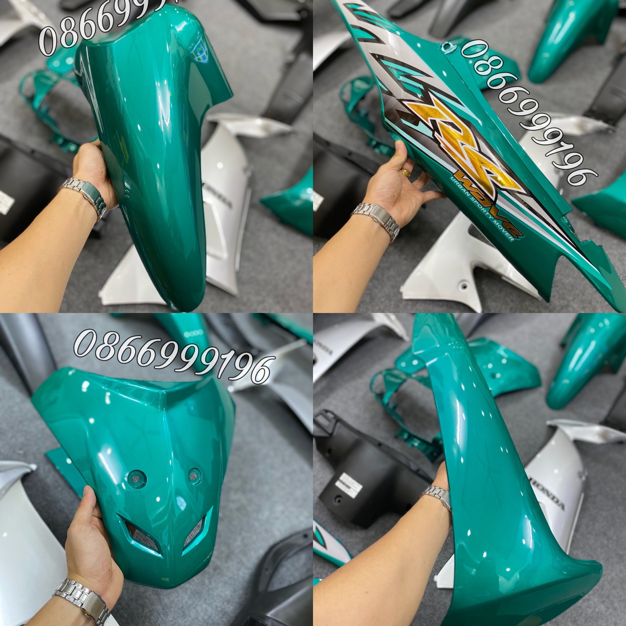BỘ VỎ NHỰA Wave A - Wave Anpha - Wave Rs ĐỎ ĐUN - ĐỎ MẬN ( kèm tem )