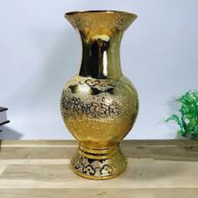 Bình hoa thờ cúng kim sa vàng