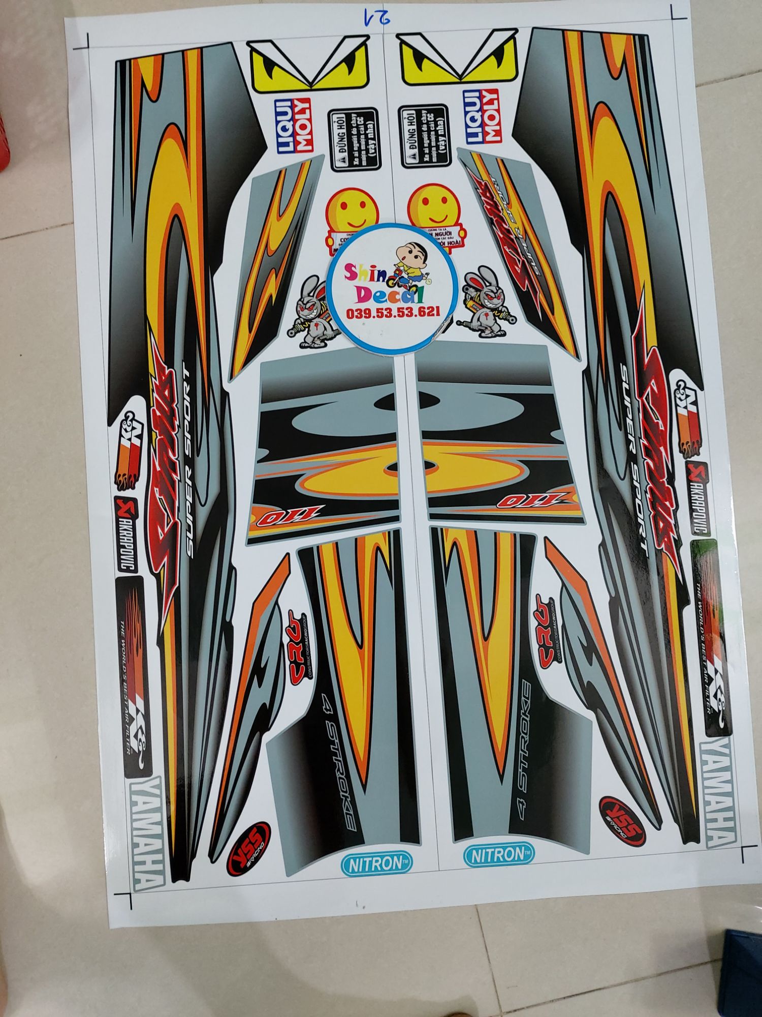 Tem sirius super sport tặng logo.