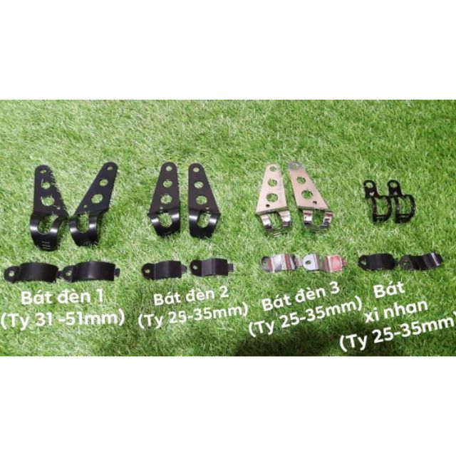 1 cặp tai bắt đèn pha, tai bắt xi nhan, chất liệu thép, phù hợp cafe racer, gd110, gn125, win, xe 67