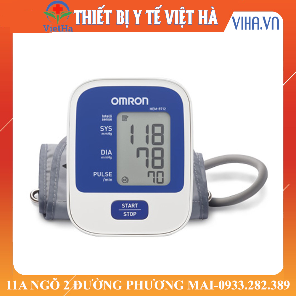Máy đo huyết áp điện tử Omron HEM-8712 - hàng chính hãng , bảo hành 5 năm