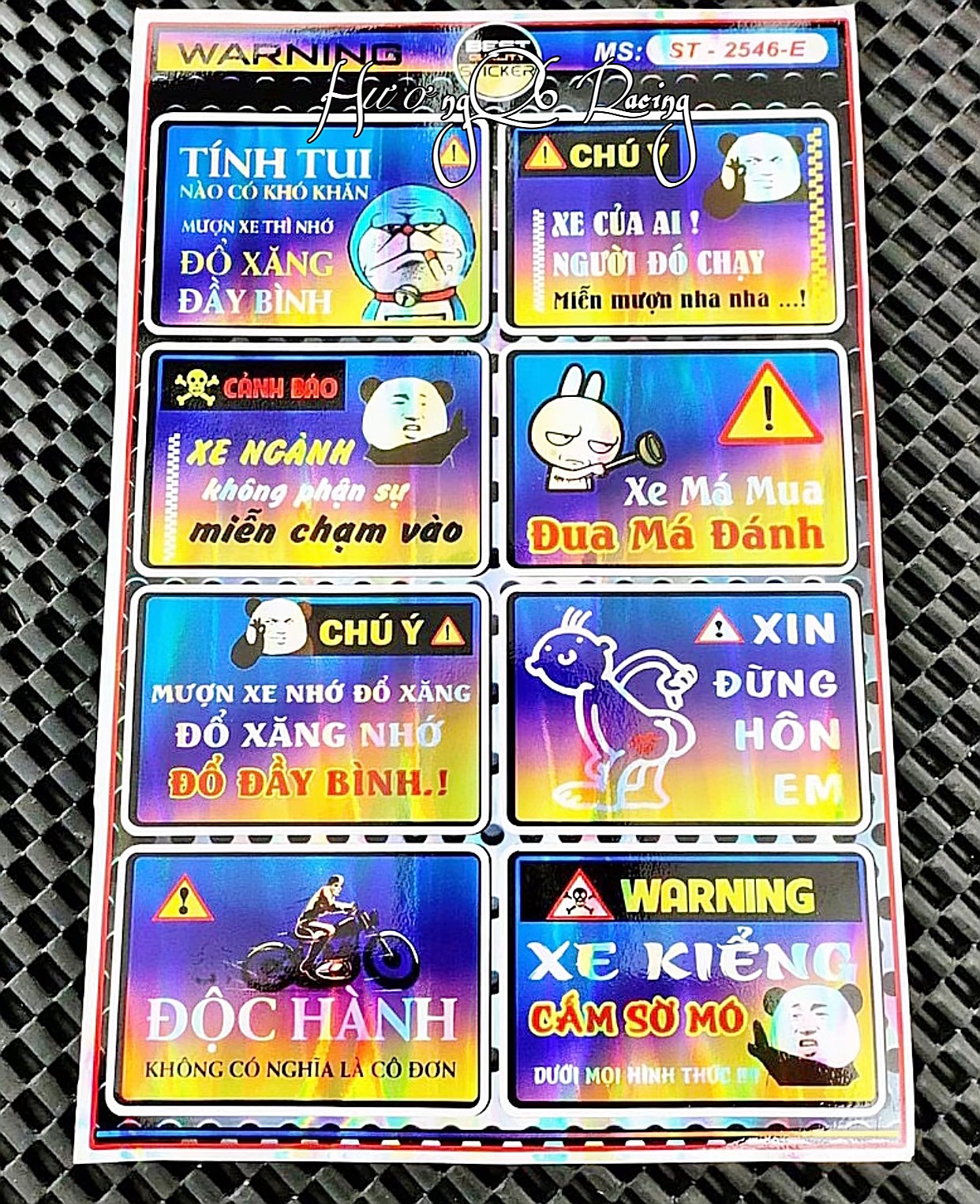 Tem Crom Cảnh Báo Vui Nhộn - Tem Vàng Thường