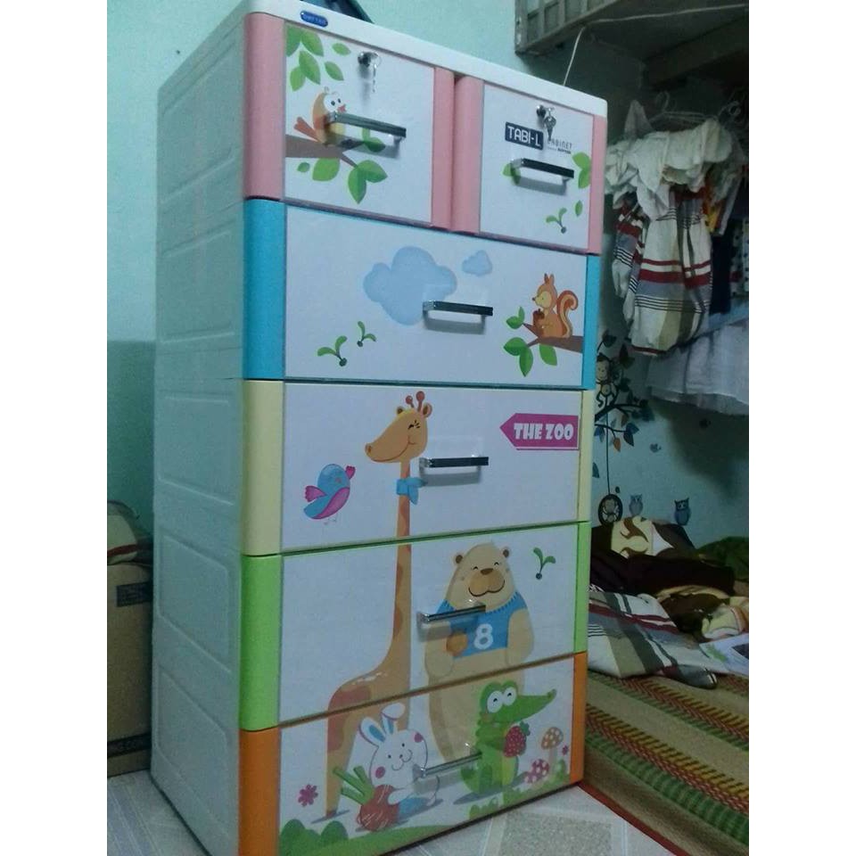 [HCM]Tủ nhựa duy tân TABI-L THE ZOO ( SIZE LỚN NHẤT )