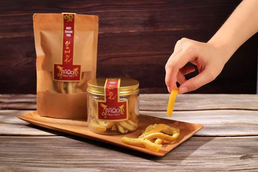 Mứt Thanh Trà sấy lạnh nguyên vị đặc sản Huế - 100gram