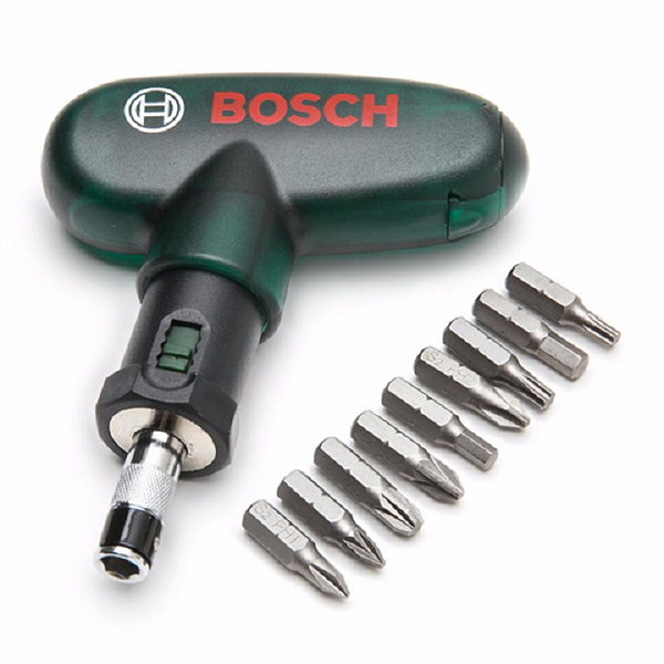 Bộ mũi vặn vít cầm tay 10 món Bosch