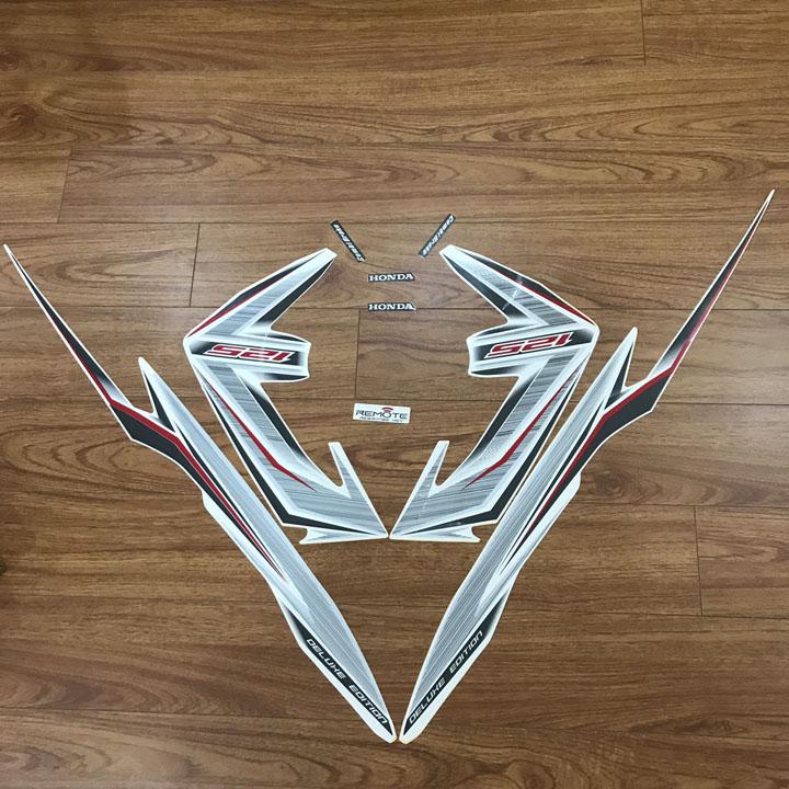 Bộ tem dán xe máy Airblade 125 đời 2013-2014 màu BẠC