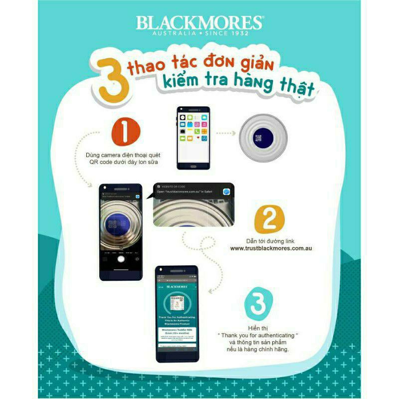 [DATE MỚI.] SỮA BLACKMORES ÚC SỐ 2 900G