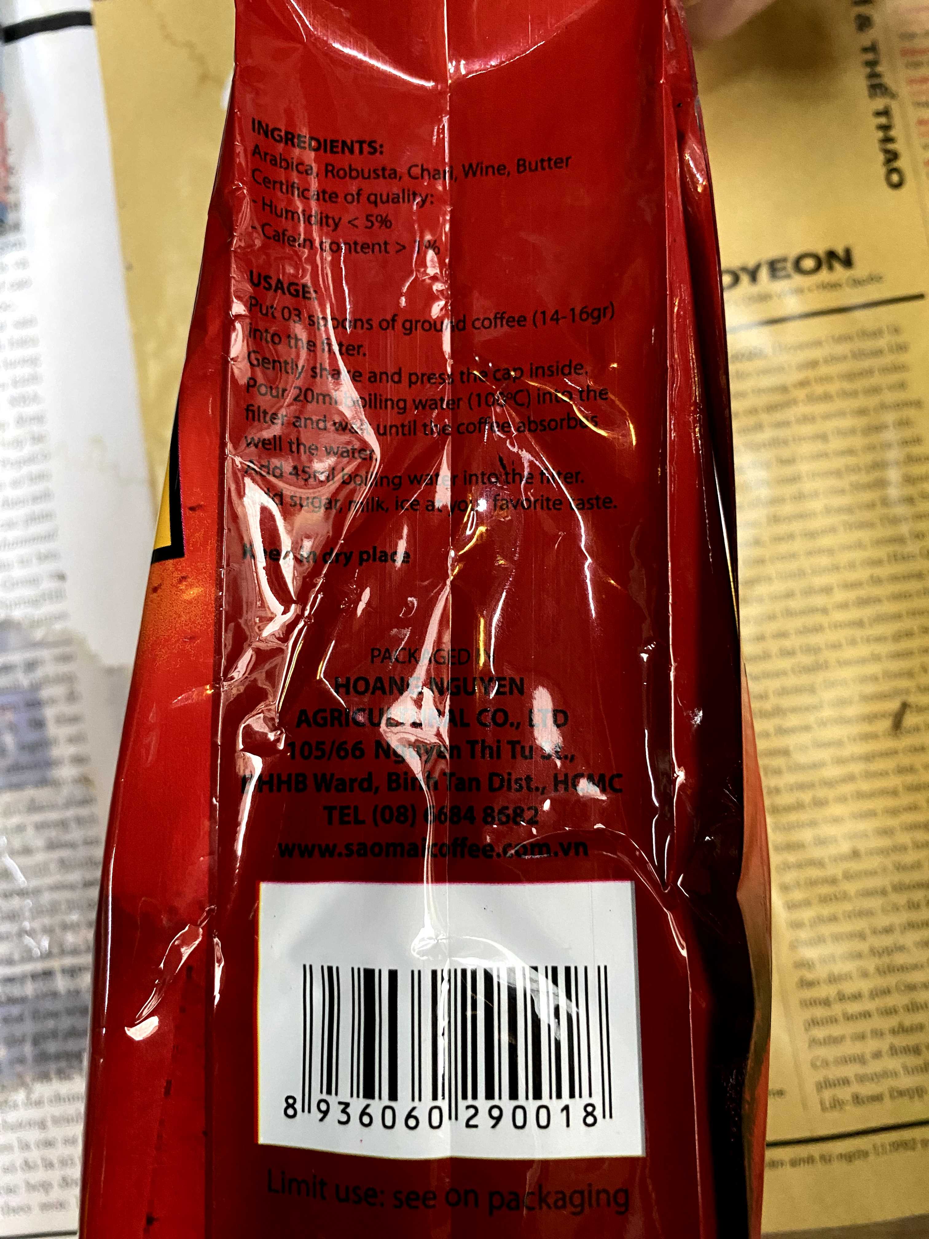 Sao Mai brown coffee 500g