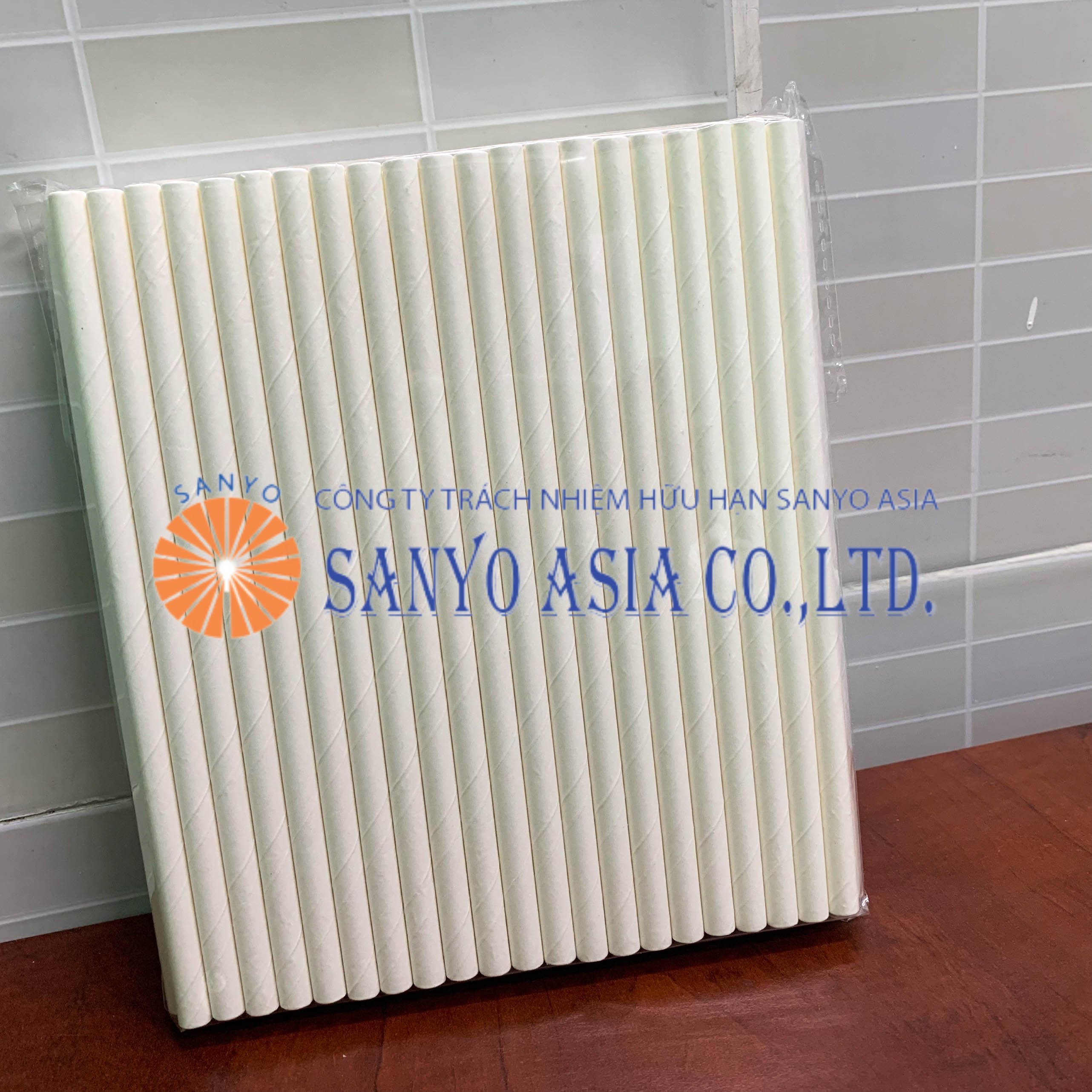 (MUA LẺ - GIÁ SỈ) 100 ỐNG HÚT TRẮNG CAO CẤP PHI 8 x 197mm