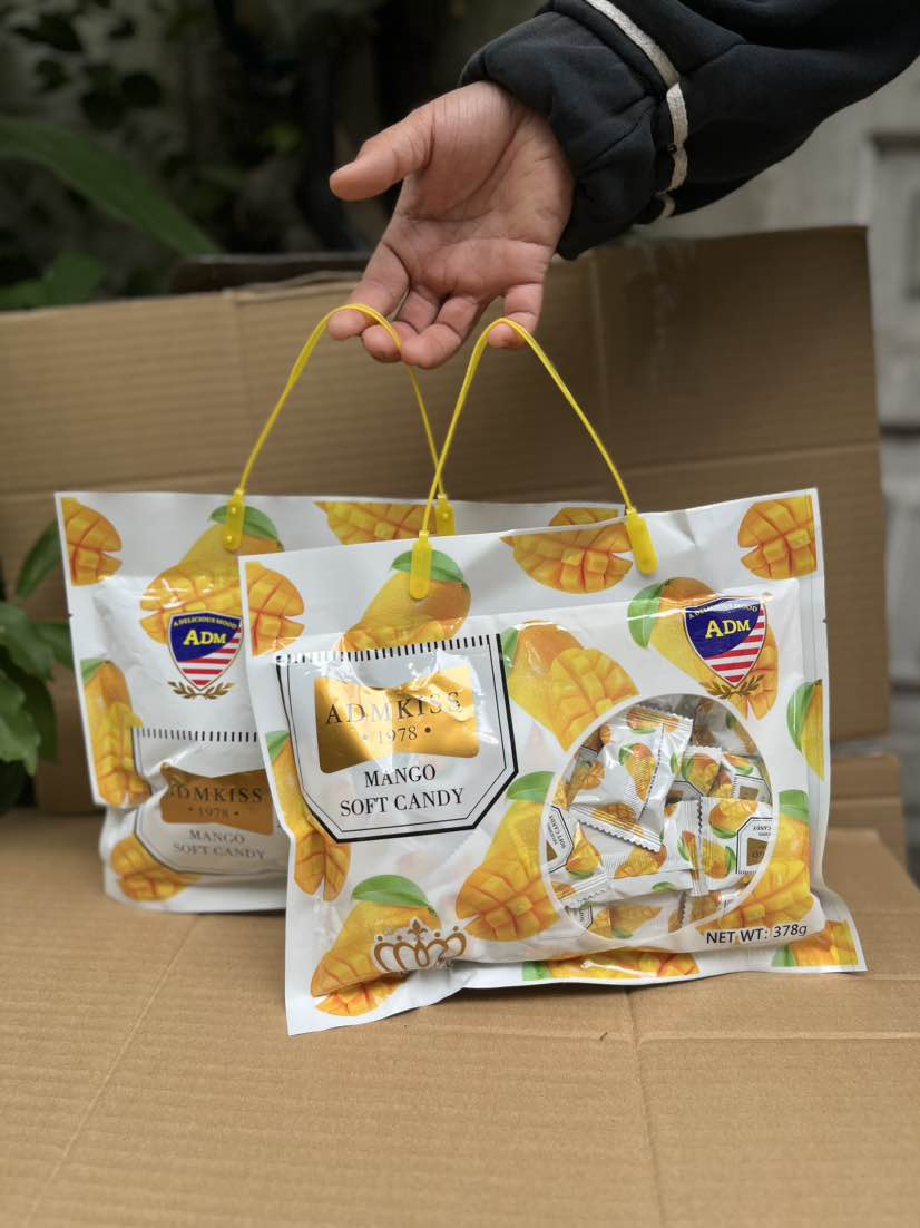 Túi xách 378G Kẹo dẻo mềm vị Xoài thơm ngon - đồ ăn vặt