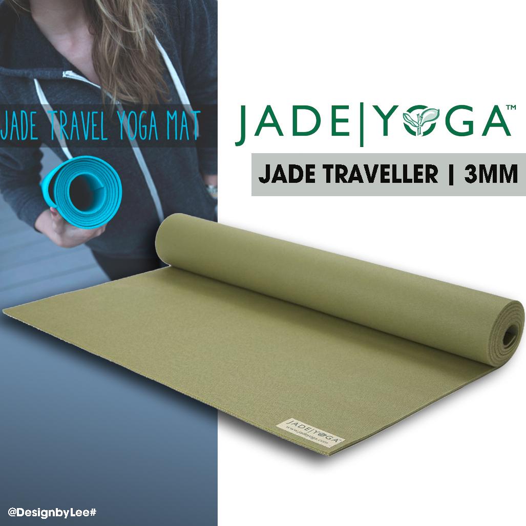Jade Yoga Mat Traveller 172 x 61 x 3 mm - 1,5 kg