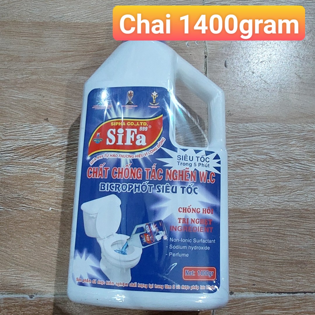 Chất tẩy thông cầu SIFA chai lớn 1400g