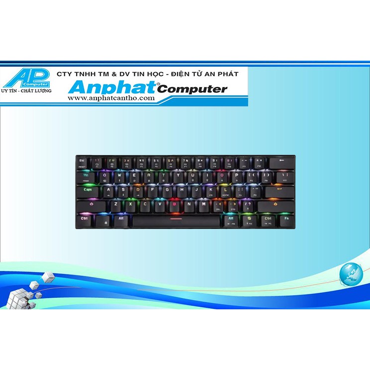 Bàn phím cơ Motospeed CK62 bluetooth USB Wired - Hàng chính hãng - Bảo hành 12 tháng