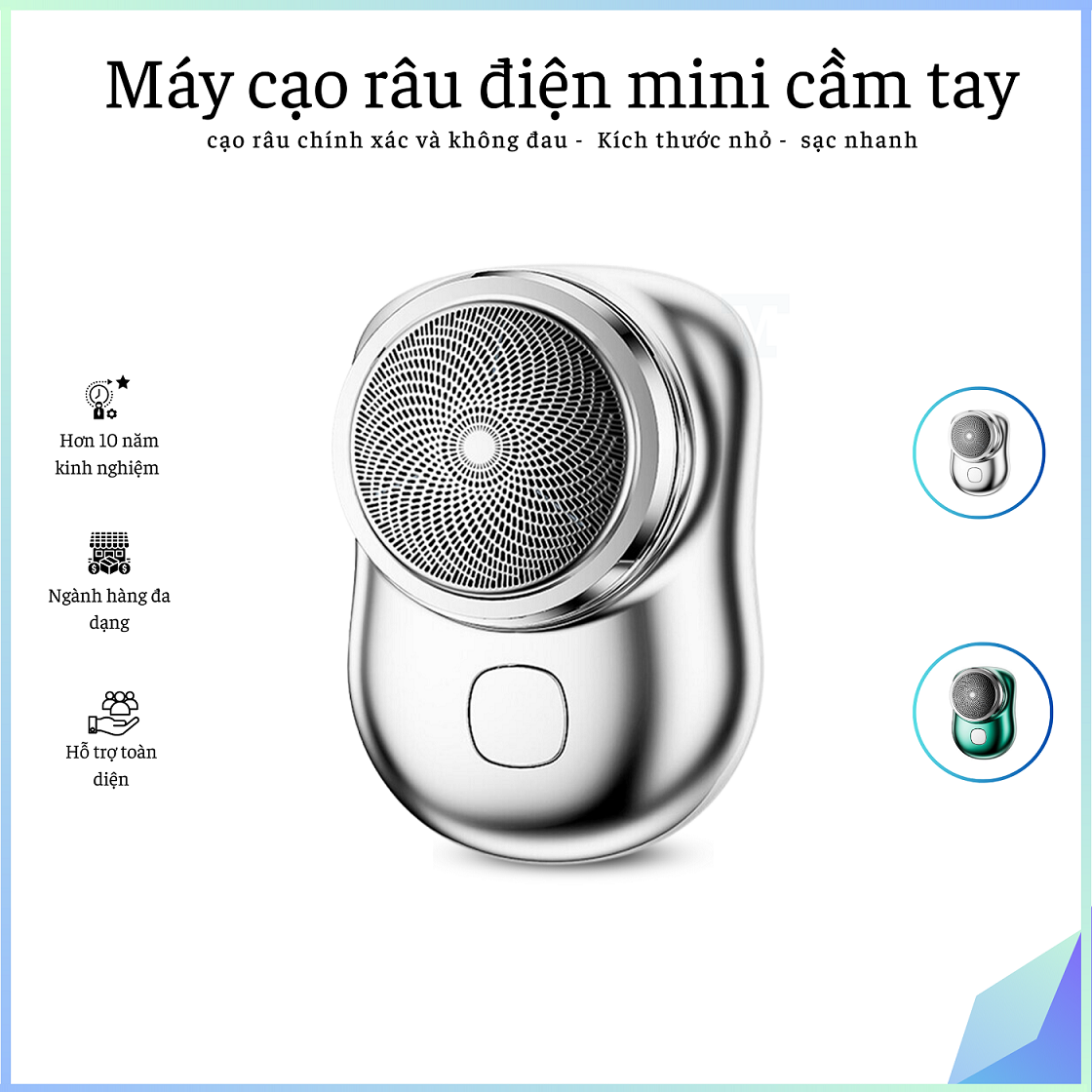 Máy cạo râu nam mini cầm tay bỏ túi siêu nhỏ  Xiaomi Cạo lông mặt, cạo râu,dao cạo 3 lưỡi công nghệ Nhật Bản chống chày xước da tuyệt đối, sạc nhanh ...