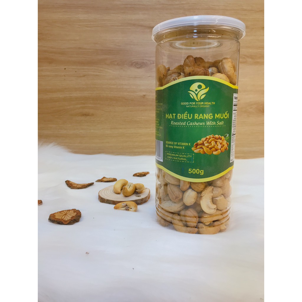 [HCM]Hạt điều tách vỏ rang muối bịch - 500g