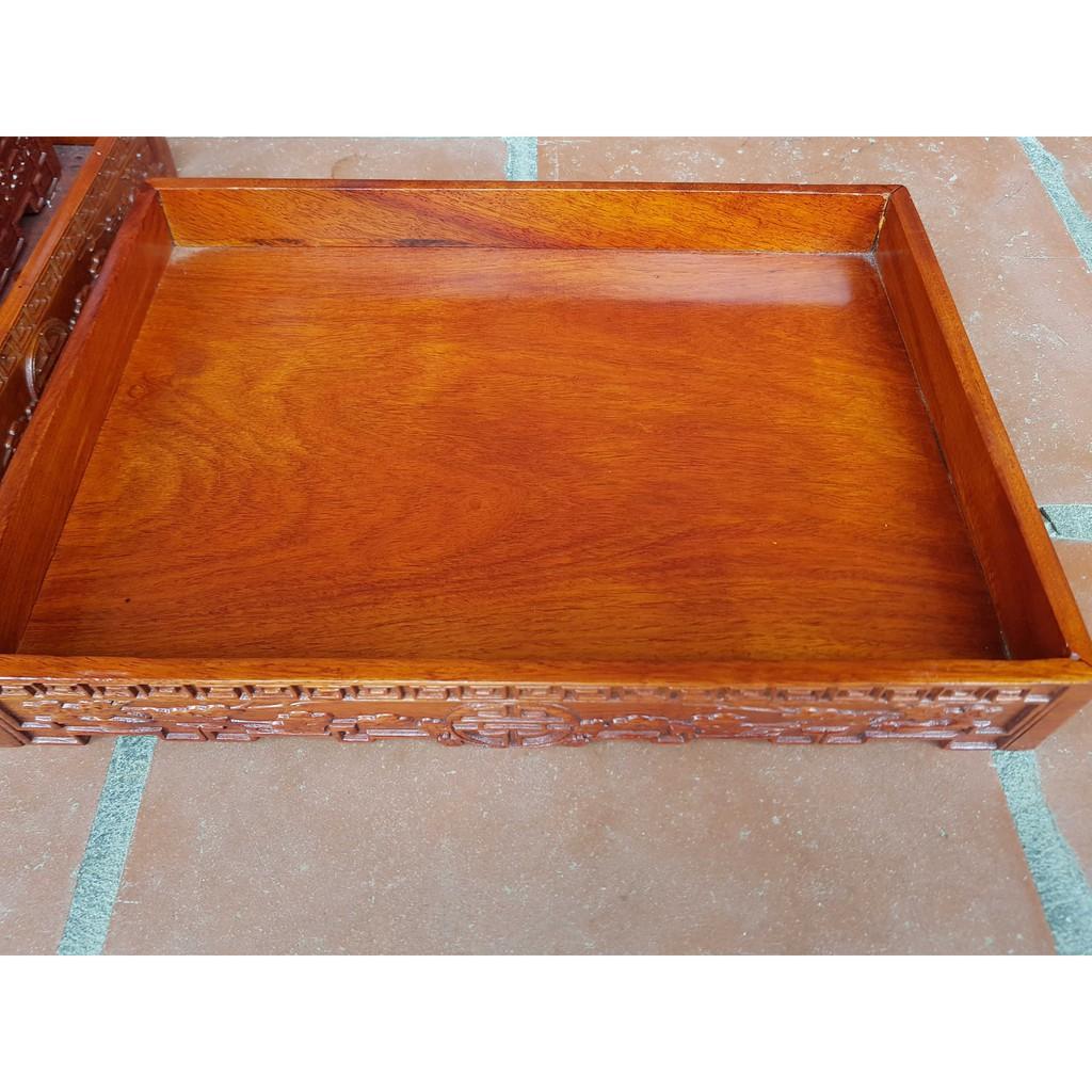 khay trà không lối thoát gỗ hương