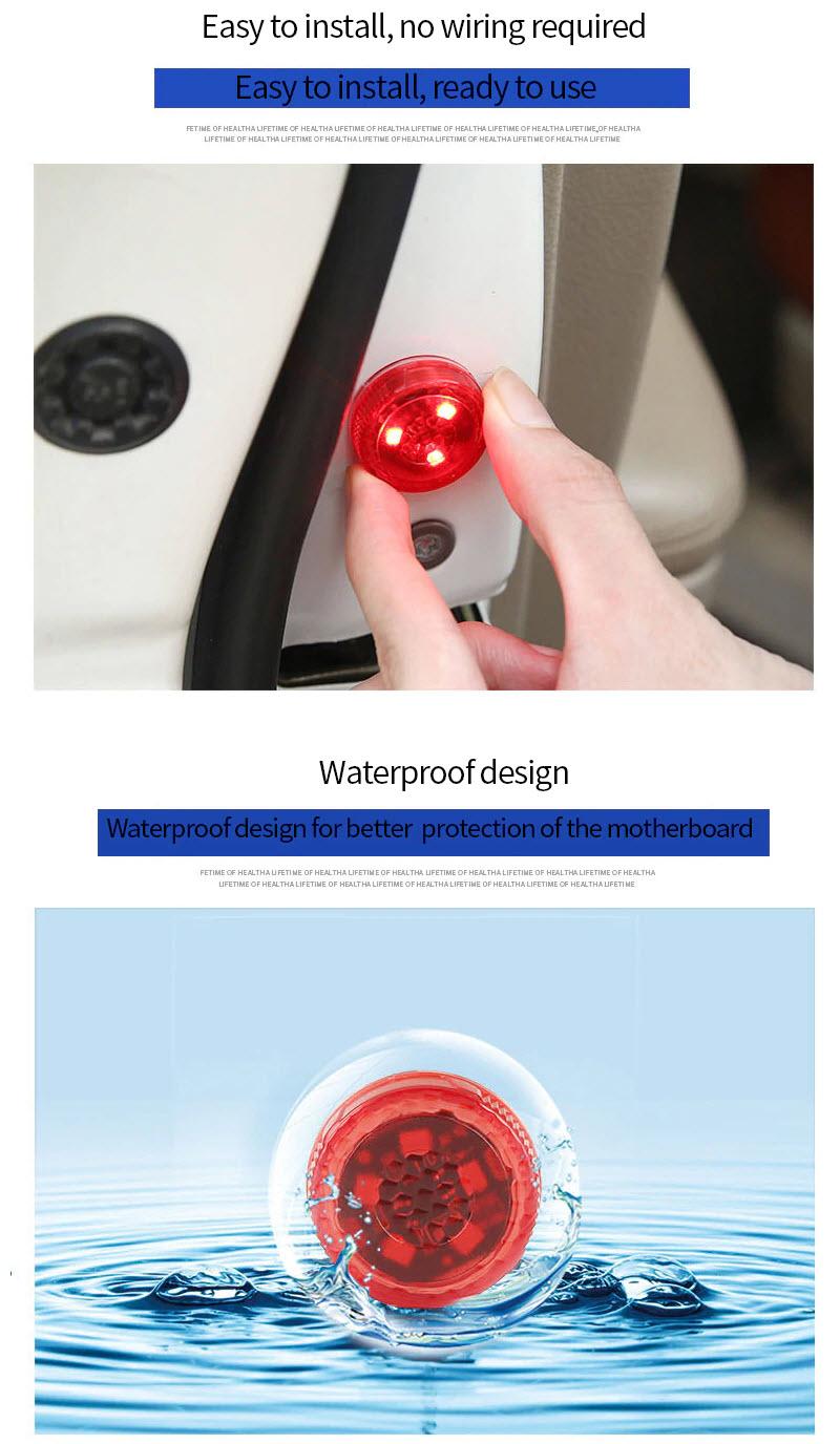 Combo 2 đèn LED cảnh báo va chạm gắn cửa ô tô cao cấp