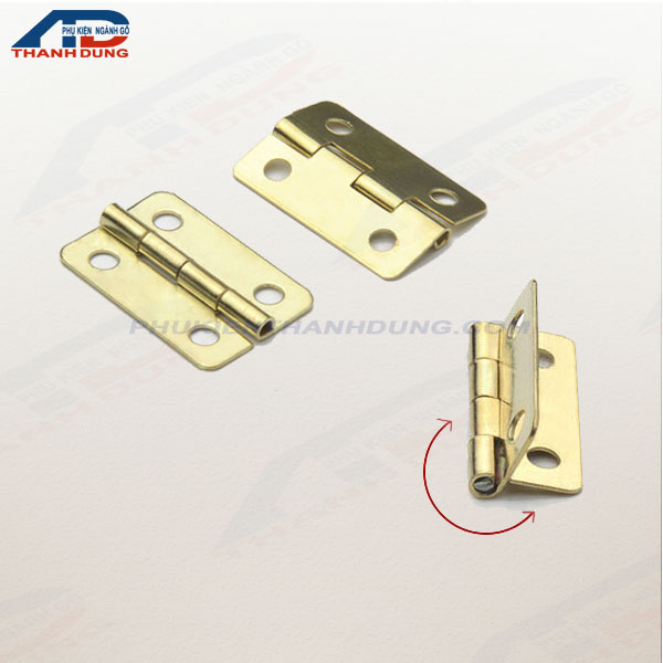[4 CÁI+KÈM VÍT]Bản Lề Màu vàng Cho Hộp gỗ