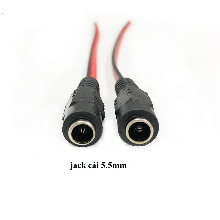 Dây Nguồn có Jack DC 5.5x2.1mm - 2 cặp Đực + cái