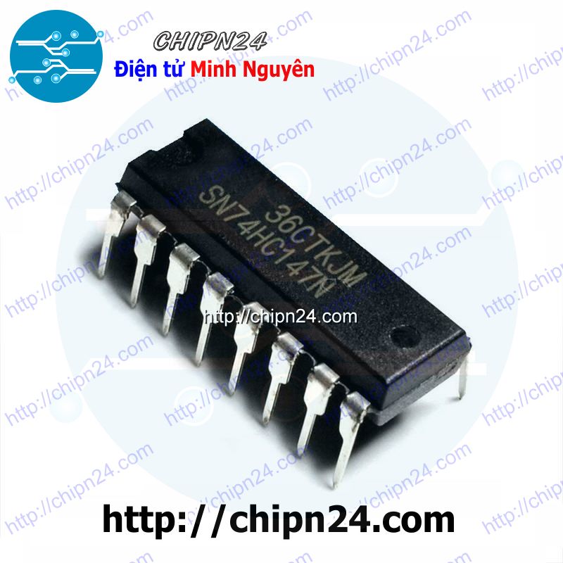 [2 con] (DIP) IC 74HC147 DIP-16 (SN74HC147N 74147)