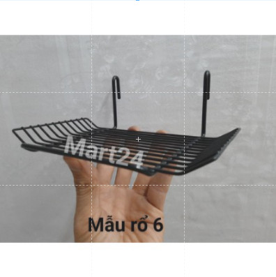 RỔ TREO KHUNG LƯỚI, GIỎ TREO KHUNG LƯỚI (8 mẫu nhúng nhựa gòm 2 màu đen và trắng để khách chọn lựa)