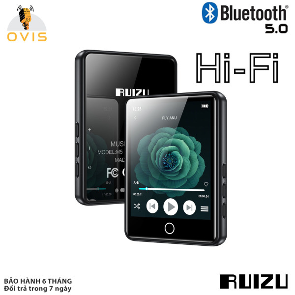 Ruizu M17 | Máy Nghe Nhạc Full Cảm Ứng, Âm Thanh HiFi, Bluetooth 5.0 (16GB)