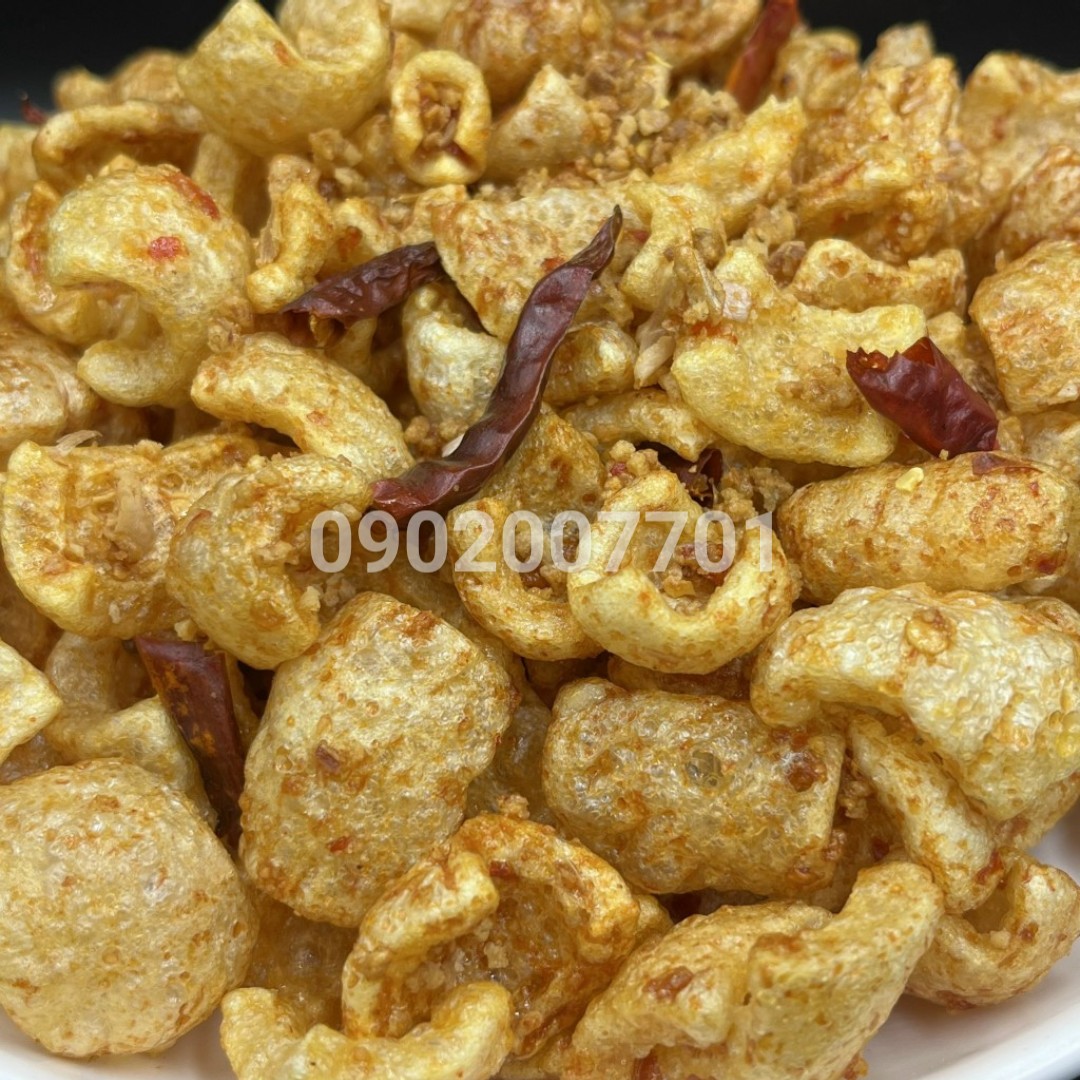 250g Da heo cháy tỏi thơm ngon - đồ ăn vặt