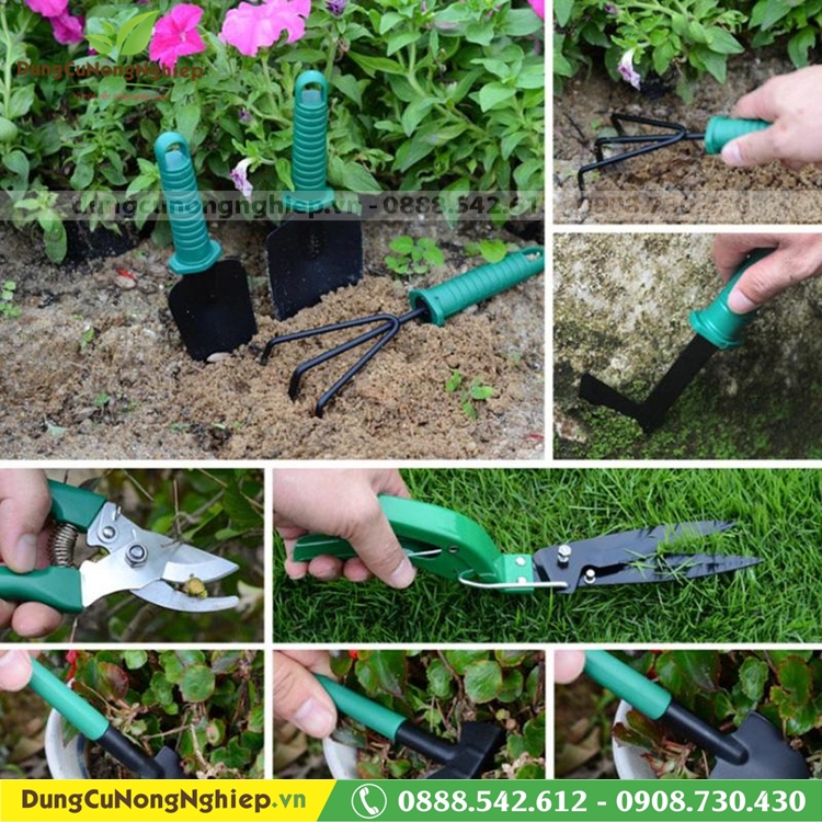 Hộp dụng cụ làm vườn lớn 10 món