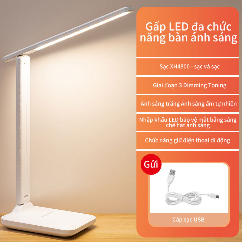 Miễn phí vận chuyển cod đèn bàn mắt bảo vệ cảm ứng âm trần led ký túc xá sinh viên phòng ngủ đọc usb sạc để bàn món quà tặng đặc biệt