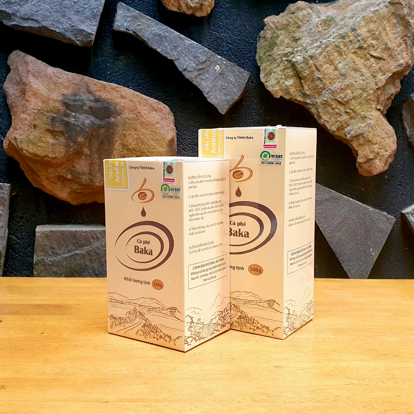 Cà Phê Nguyên Chất Baka - Moka (Hộp 250g)