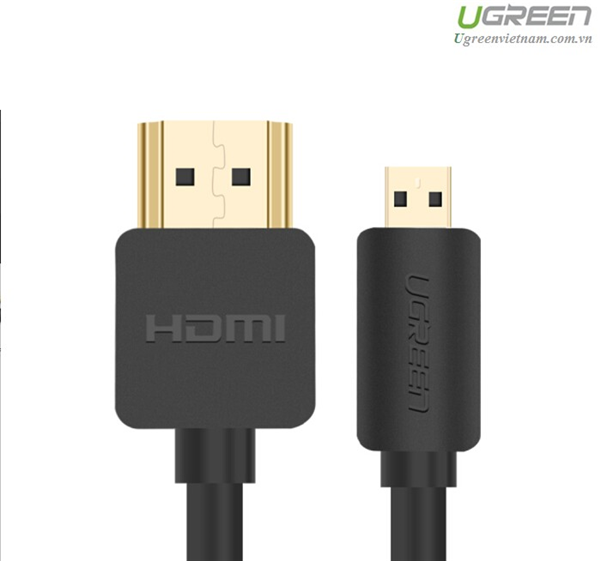 Cáp Micro HDMI to HDMI dài 1,5m  Ugreen 30102 cao cấp