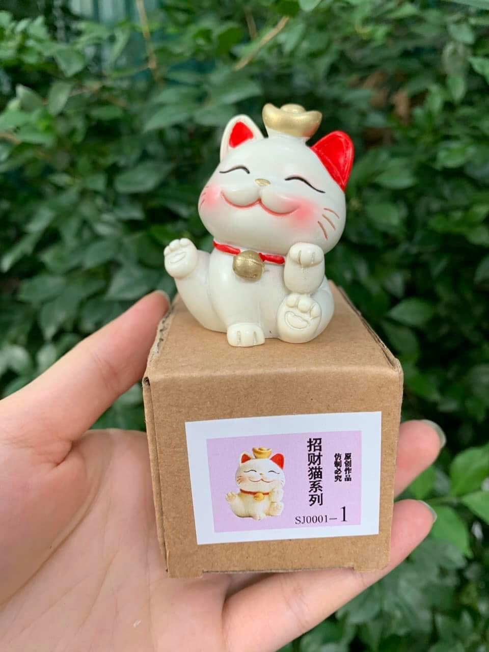 Sét 4 chú mèo thần tài may mắn
