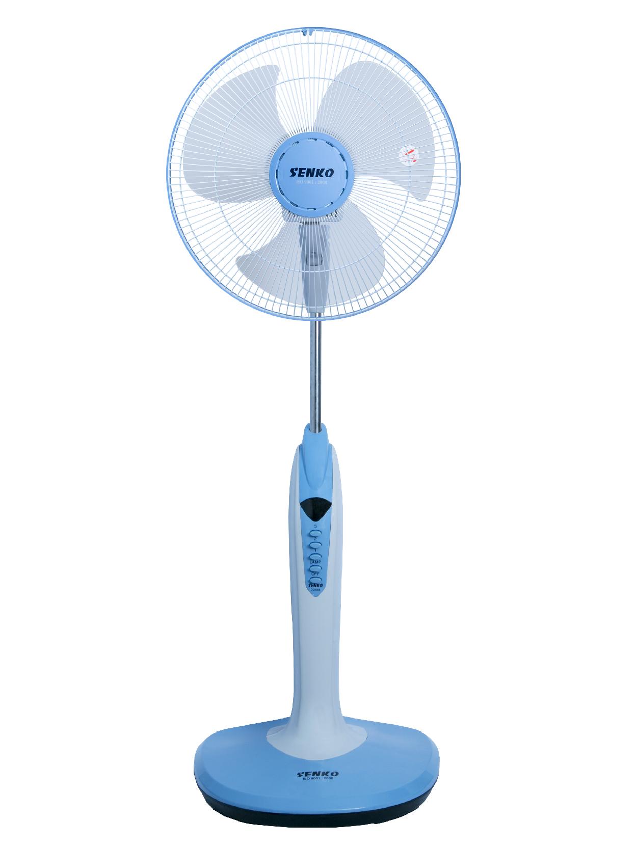 Quạt đứng Có Đèn Senko DD1602 ( công xuất 47W, sải cánh 40cm)