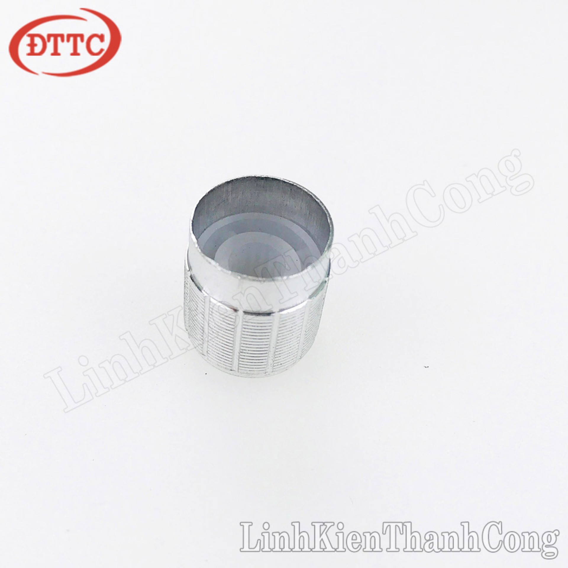 Núm Triết Áp Kim Loại Bạc 15mm