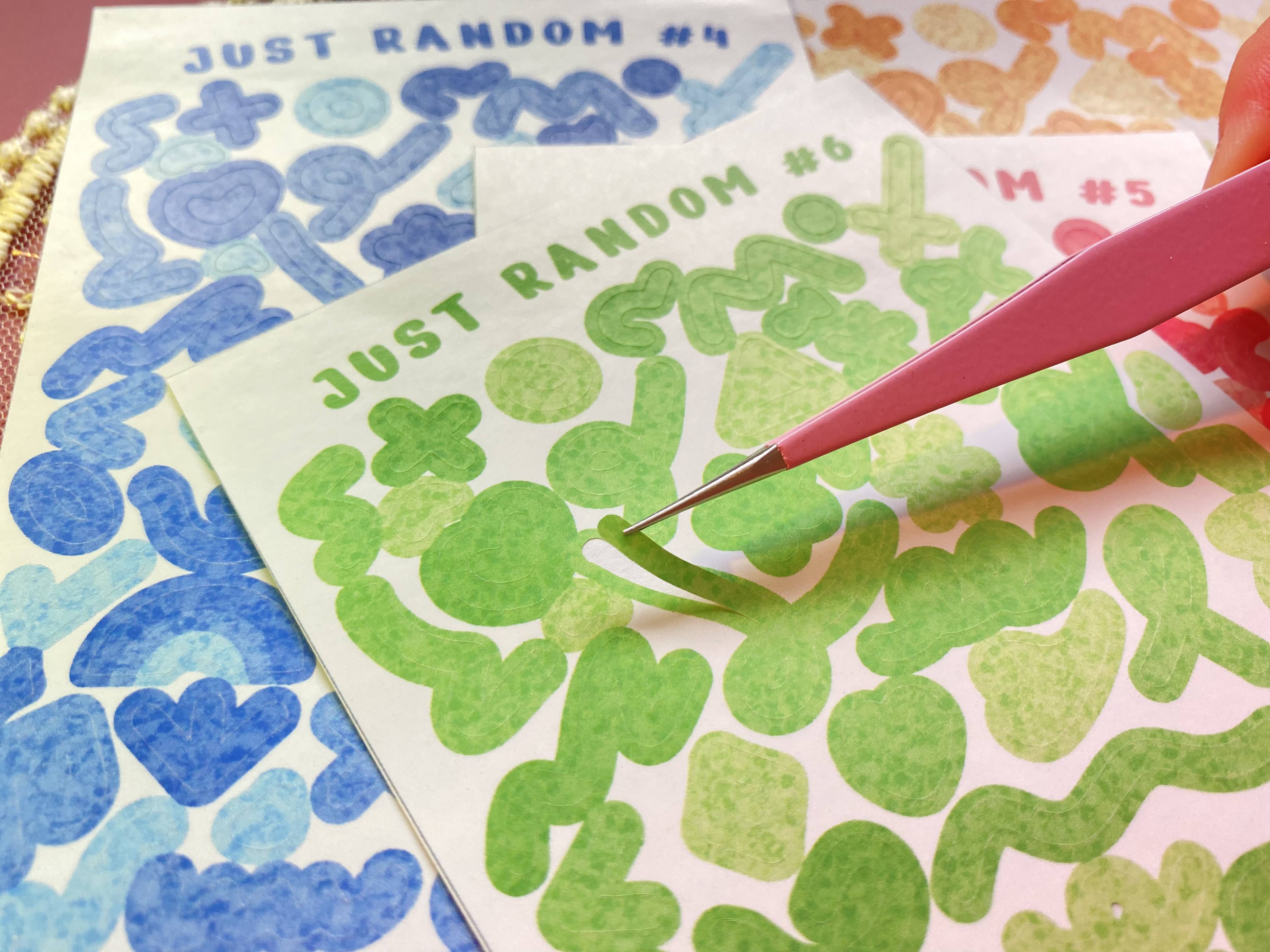 [Random] Sticker decal trang trí confetti nơ bóng Just Random _ hanaland
