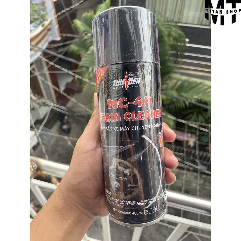 Xịt Rửa Sên/Xích Xe Máy Thunder MC-40 400ml-MTS