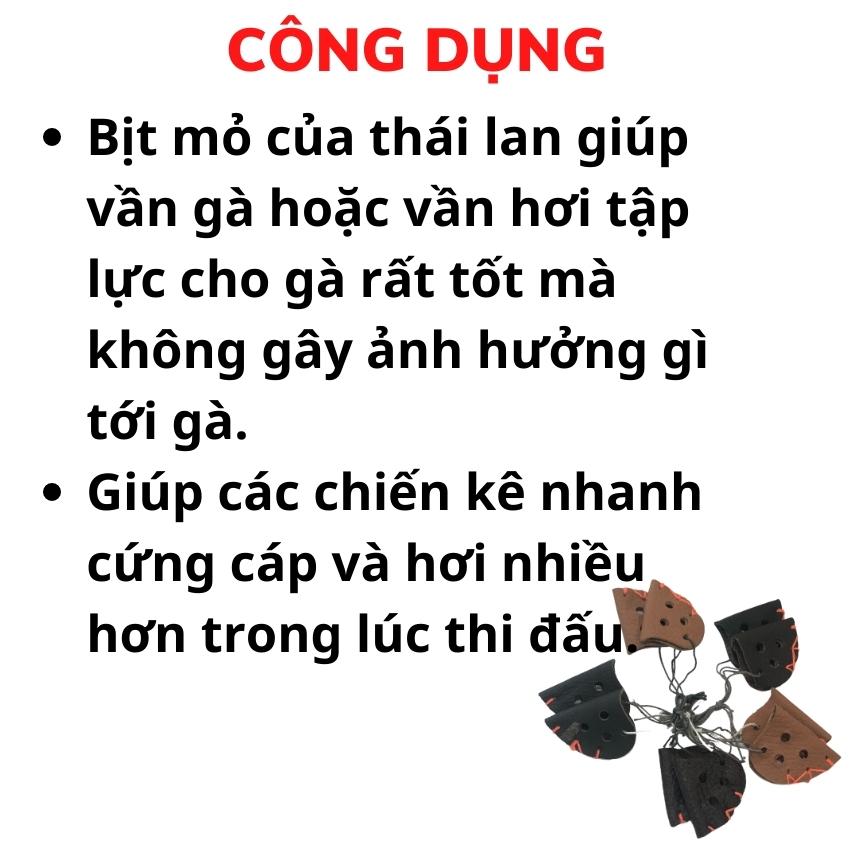 BỊT MỎ GÀ CHỌI - GÀ VẦN HƠI. COMBO 10 CÁI
