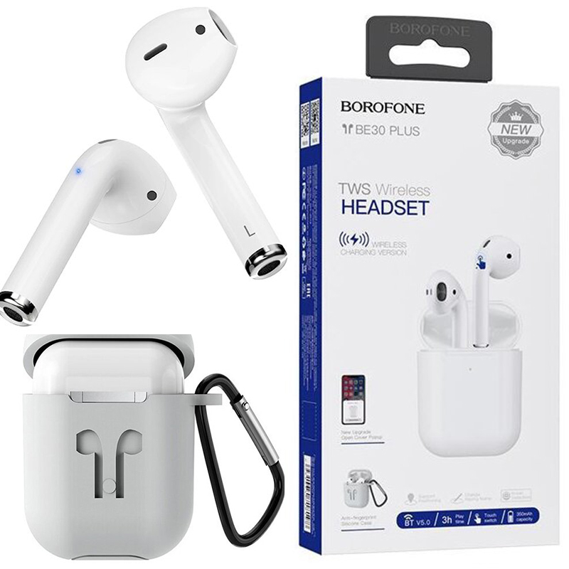 Tai nghe Bluetooth Borofone BE30 Plus, tặng bao đựng, hỗ trợ định vị, đổi tên, cảm ứng đa điểm