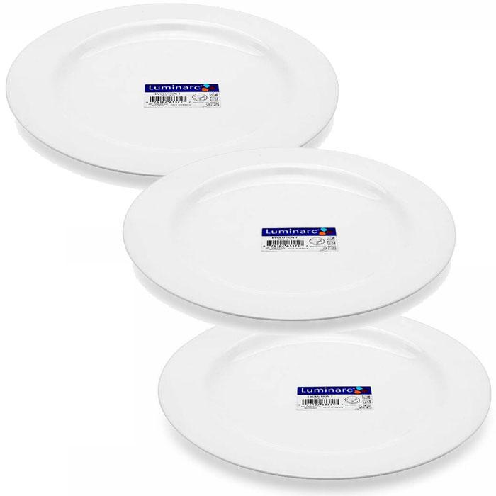 Bộ 3 Đĩa Thủy Tinh Luminarc Evolution 27cm 63371