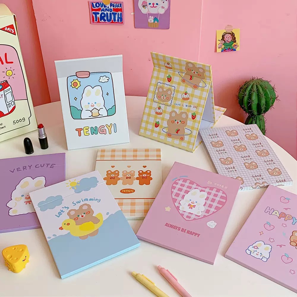 MS511 Gương soi gấp gọn để bàn cute