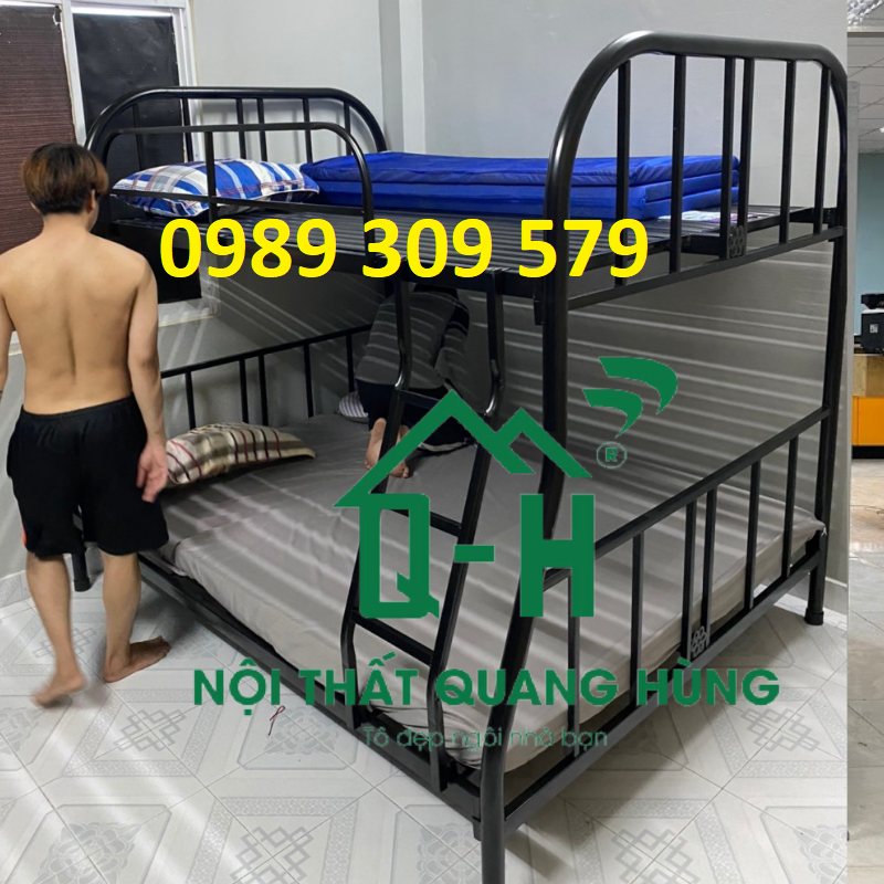 GIƯỜNG TẦNG SẮT ỐNG TRÒN CAO CẤP HCM