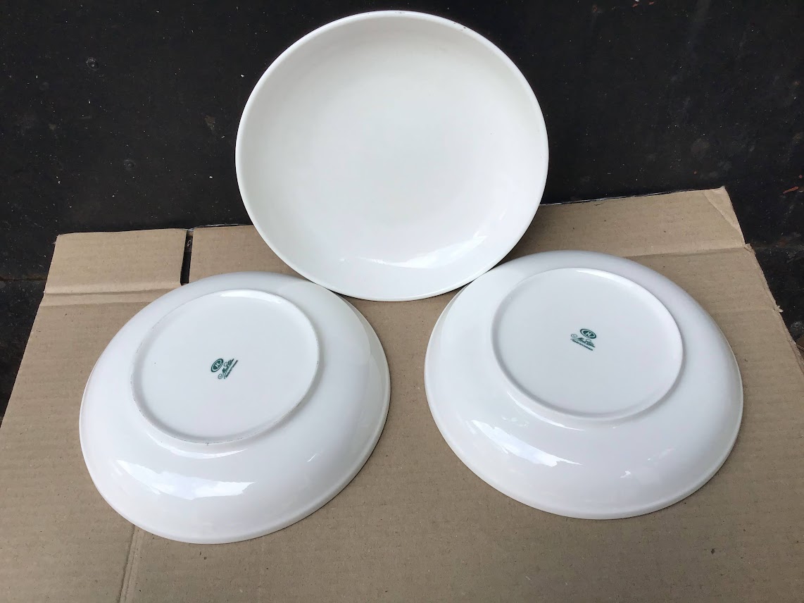[Ảnh thật] Combo 3 dĩa sứ cao cấp sâu lòng 8inch (20cm) ảo