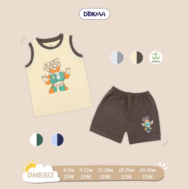 Bộ ba lỗ Bé Trai Dokma DMB302 (Sz 9-36M)