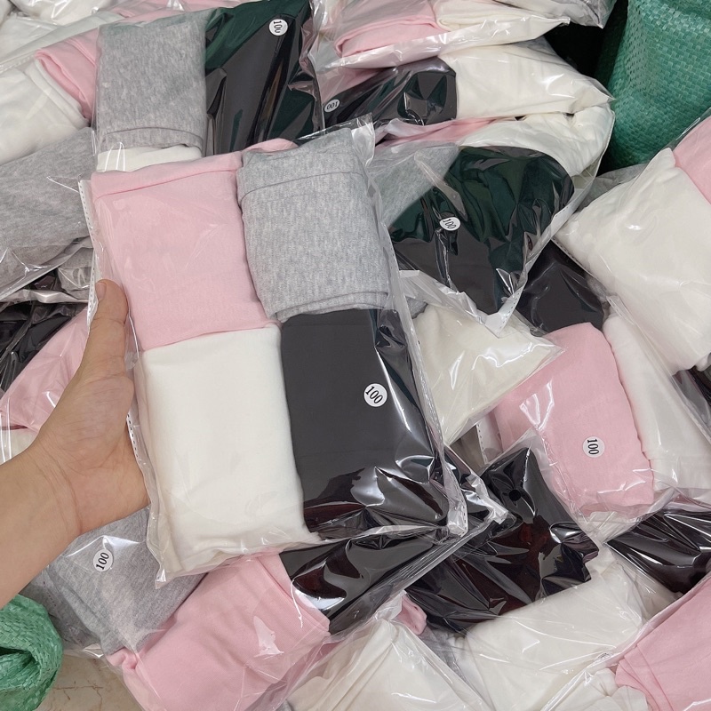 SET 4 QUẦN LEGGING DÀI CHO BÉ (4 màu đen, ghi, hồng, trắng)