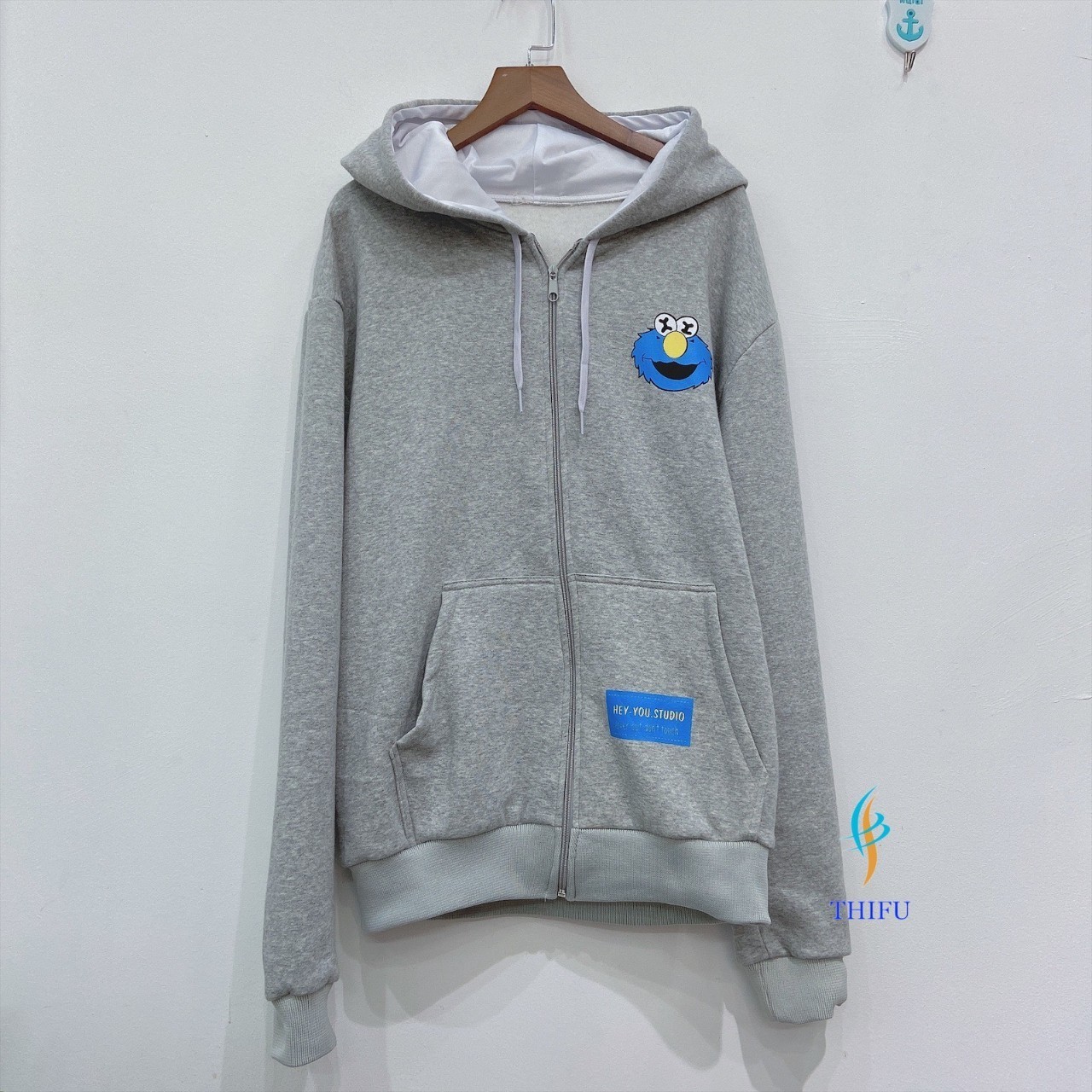 ÁO KHOÁC NỈ HOODIE NAM NỮ PHỐI NÓN 2 LỚP FORRM RỘNG HÀNG GOOD SIÊU ĐẸP(VẢI NỈ Y HÌNH)