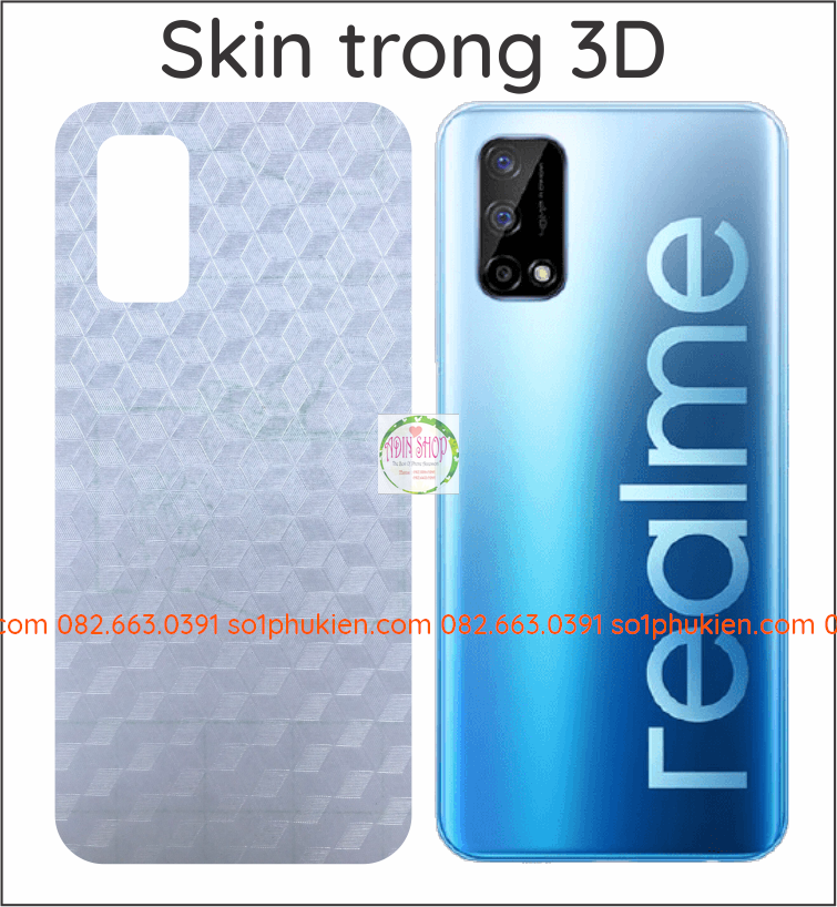 Miếng dán mặt lưng skin carbon Realme Q2