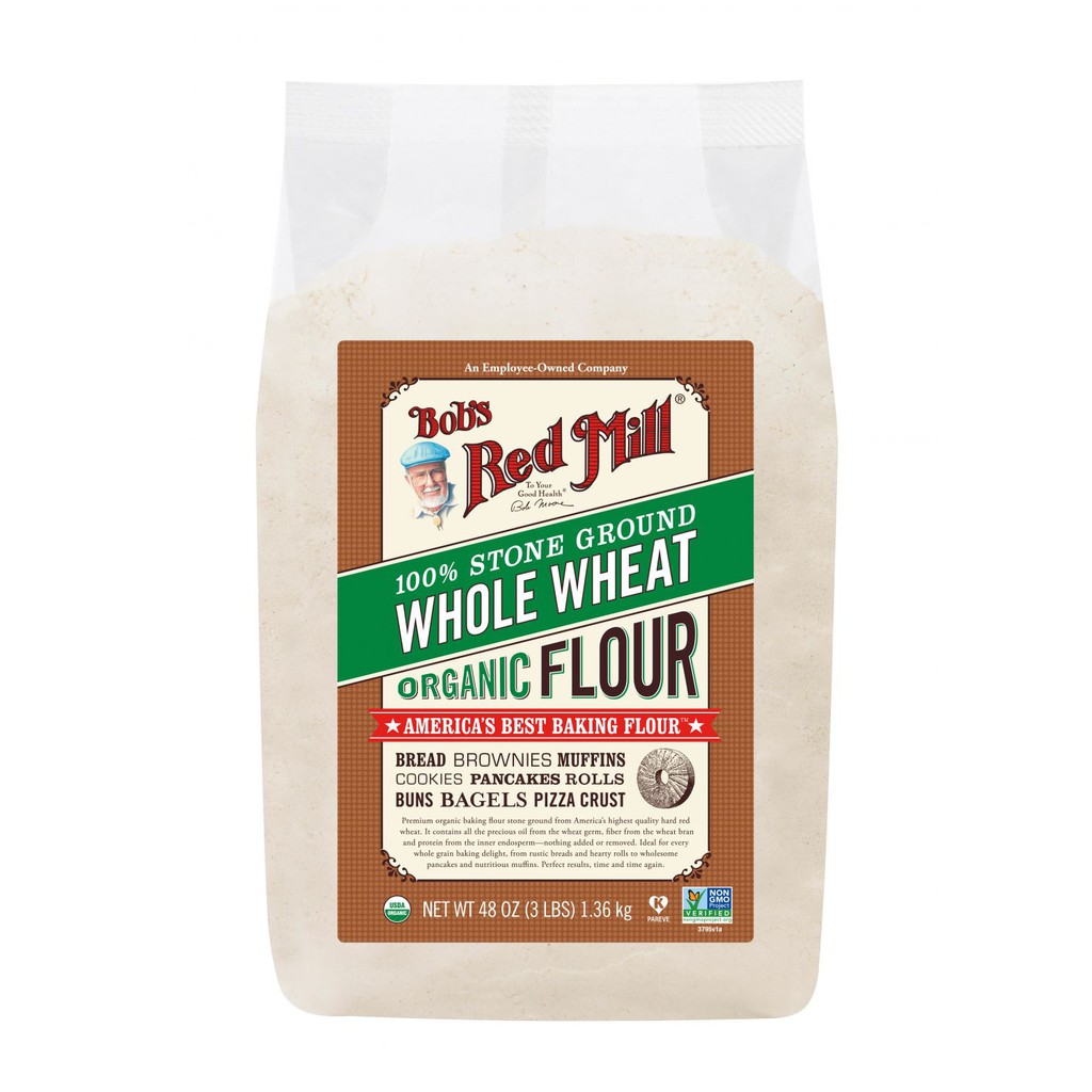 Bột mì nguyên cám hữu cơ Bob's Red Mill (Organic Whole Wheat Flour)