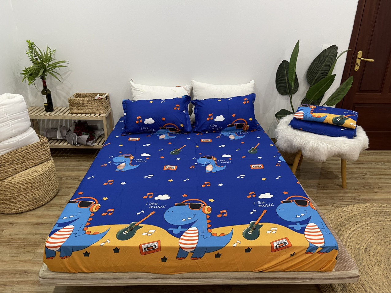 Set Ga Gối Mẫu Khủng Long Đàn P49
