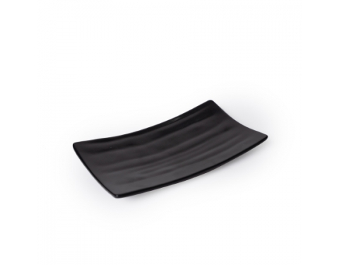 Dĩa Nhựa Melamine Nhám Đen