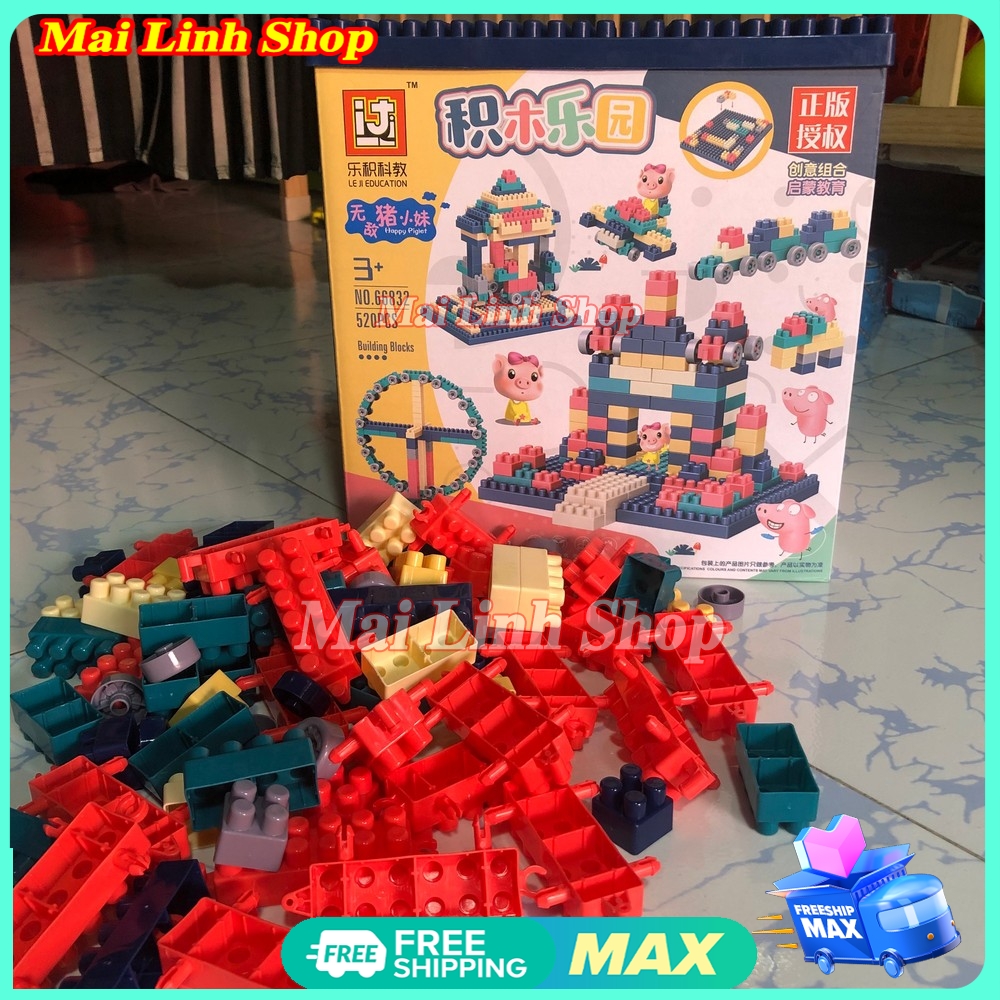 Bộ xếp hình lego 1000 chi tiết - Đồ chơi lắp ghép phát triển trẻ toàn diện